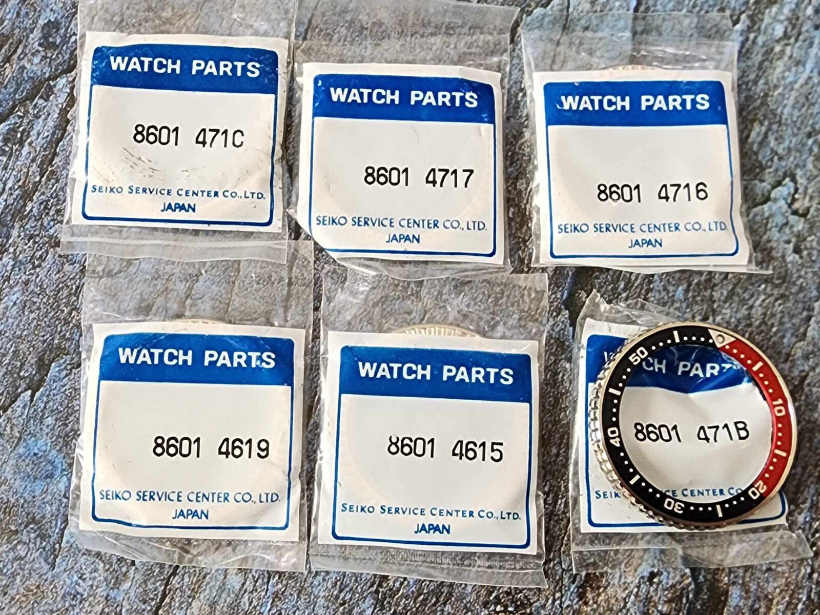 NOS ORIGINAL SEIKO BEZEL DIVER 7s26-0030 7s26-0010 SKX0013 SKX015 Choose