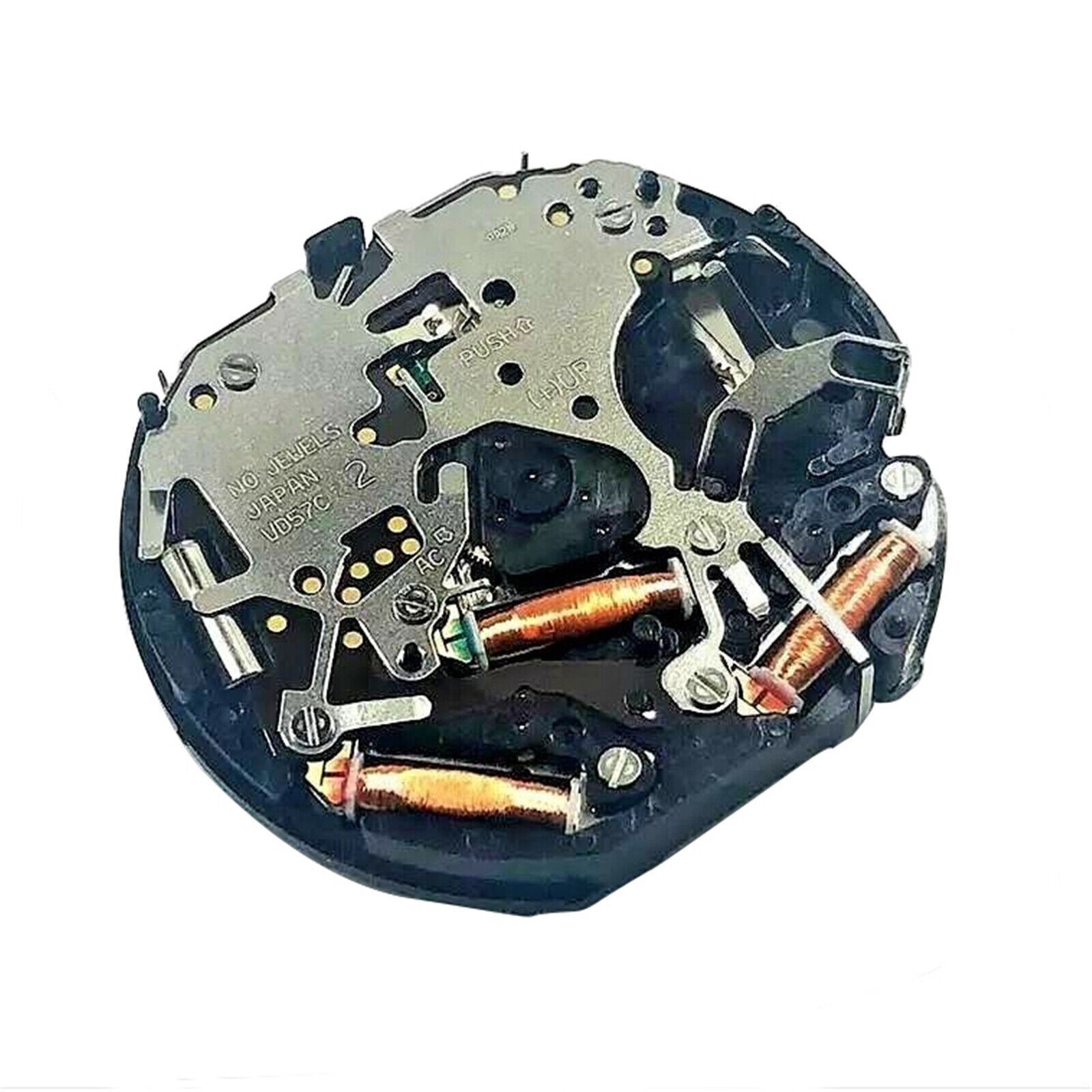 VD57C Genuine Japan Quartz Watch Movement 3 Eyes, Date at 3′ Replacement