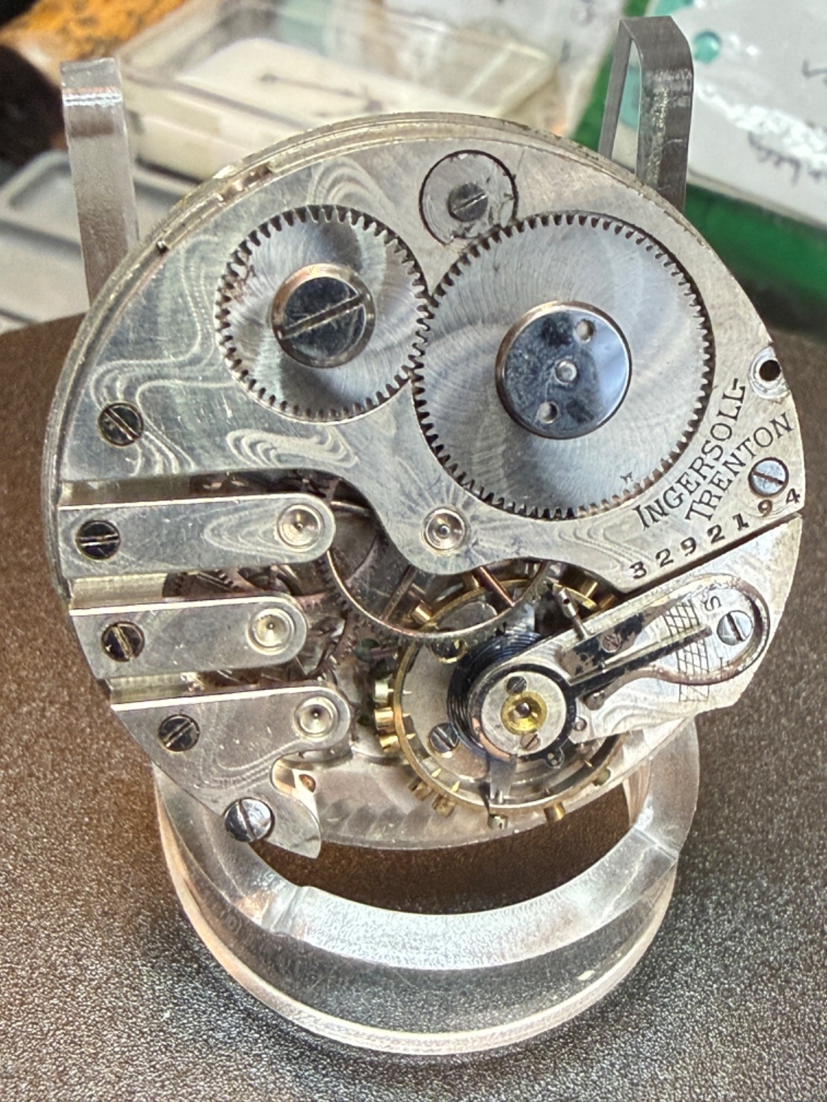 For Parts / Project: Vintage Ingersoll Trenton, Pocket Watch Movement, 1900-1913