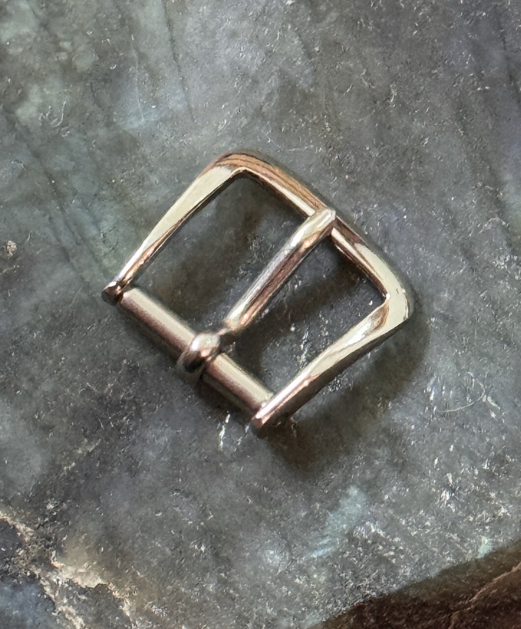 Vintage steel watch buckle 10mm opening c. 1950s/60s fits dressy ladies bands