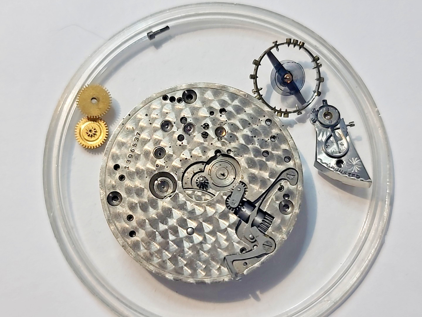 Antique Hamilton Pocket watch movement Grade 974 17 jewel 16 size circa 1918