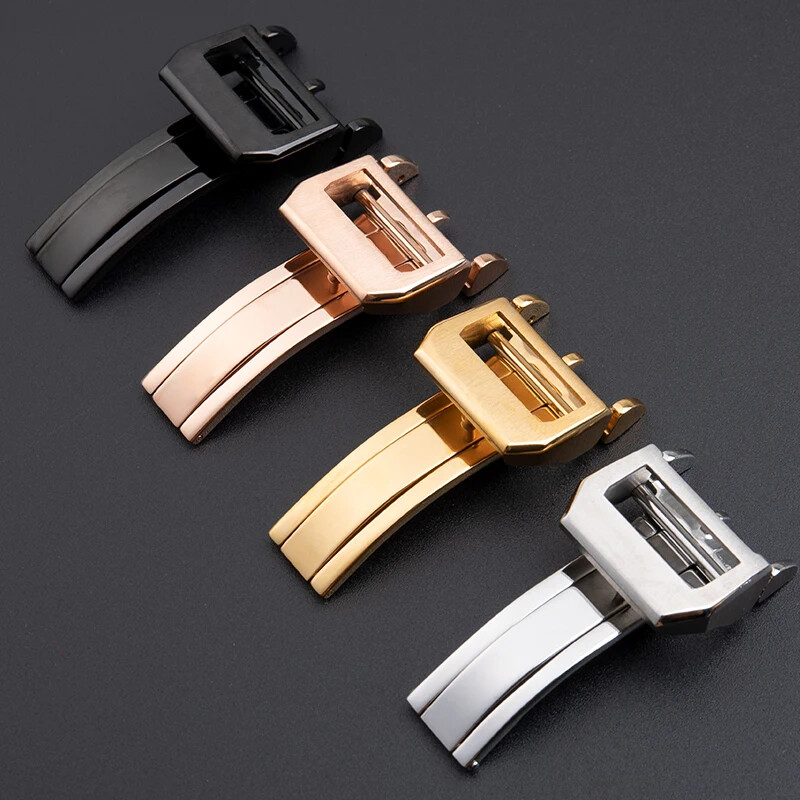 18mm Stainless Steel Deployment Buckle For Pilot Mark Portugieser Watchbands