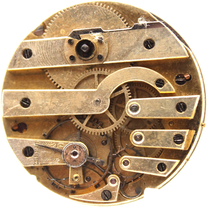 HIGH GRADE 3 FINGER SWISS VICTORIAN KEY-WIND POCKET WATCH MOVEMENT 38.2mm (KM)