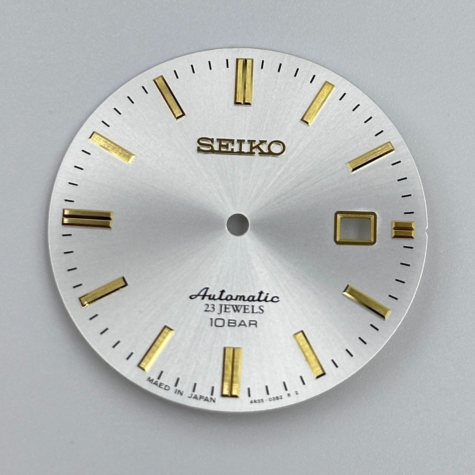 34mm Sun pattern Watch Dial No Luminous Date for Nh35 Movement