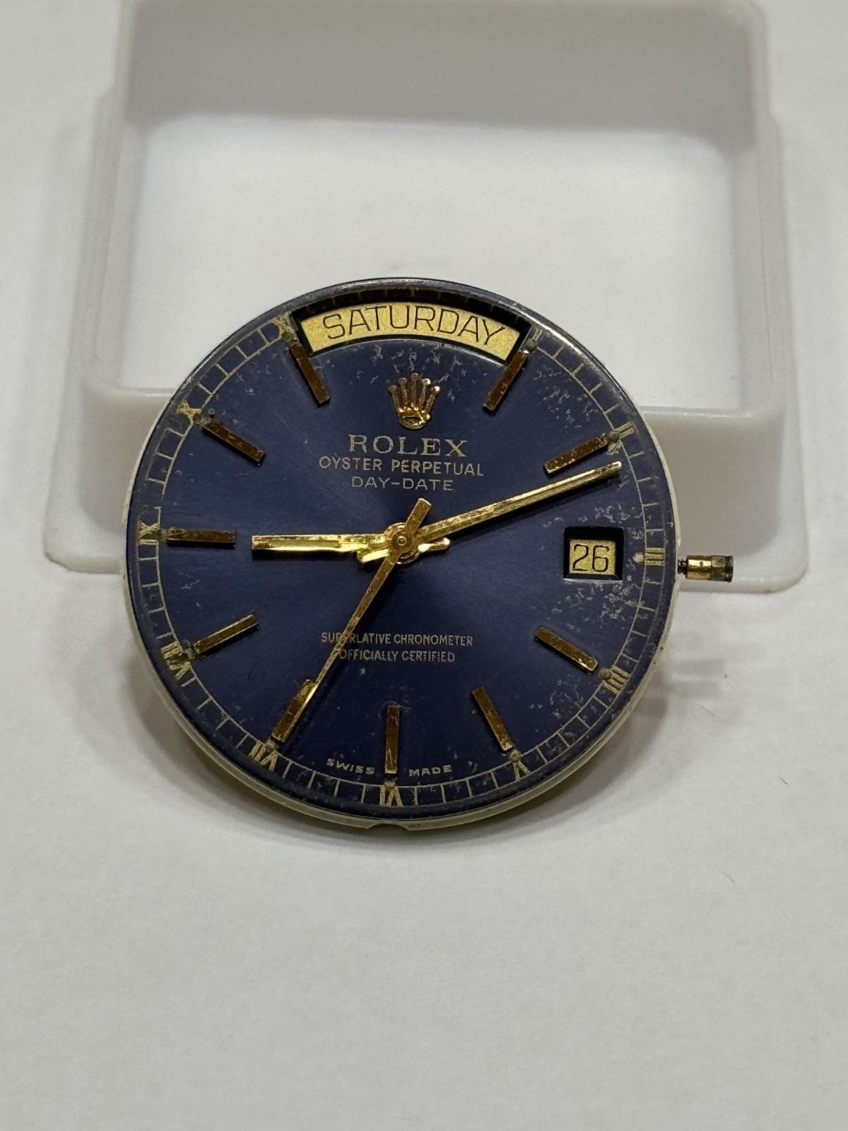 Eta 2834-2 Automatic Day Date Movement Swiss Made Running