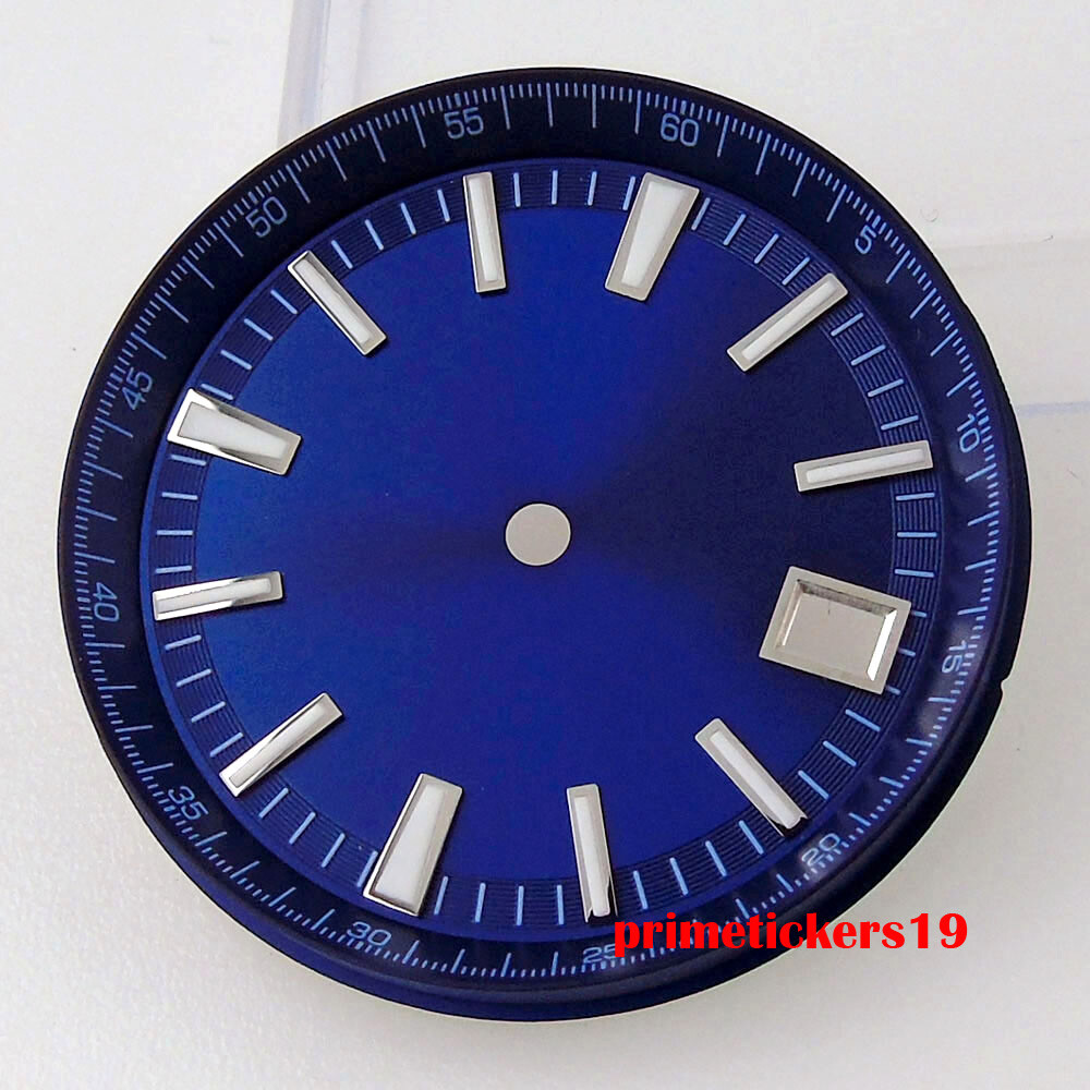 41mm Watch Case Transparent Back Bracelet Sapphire 33mm Dial Hands Fit NH35 Movt