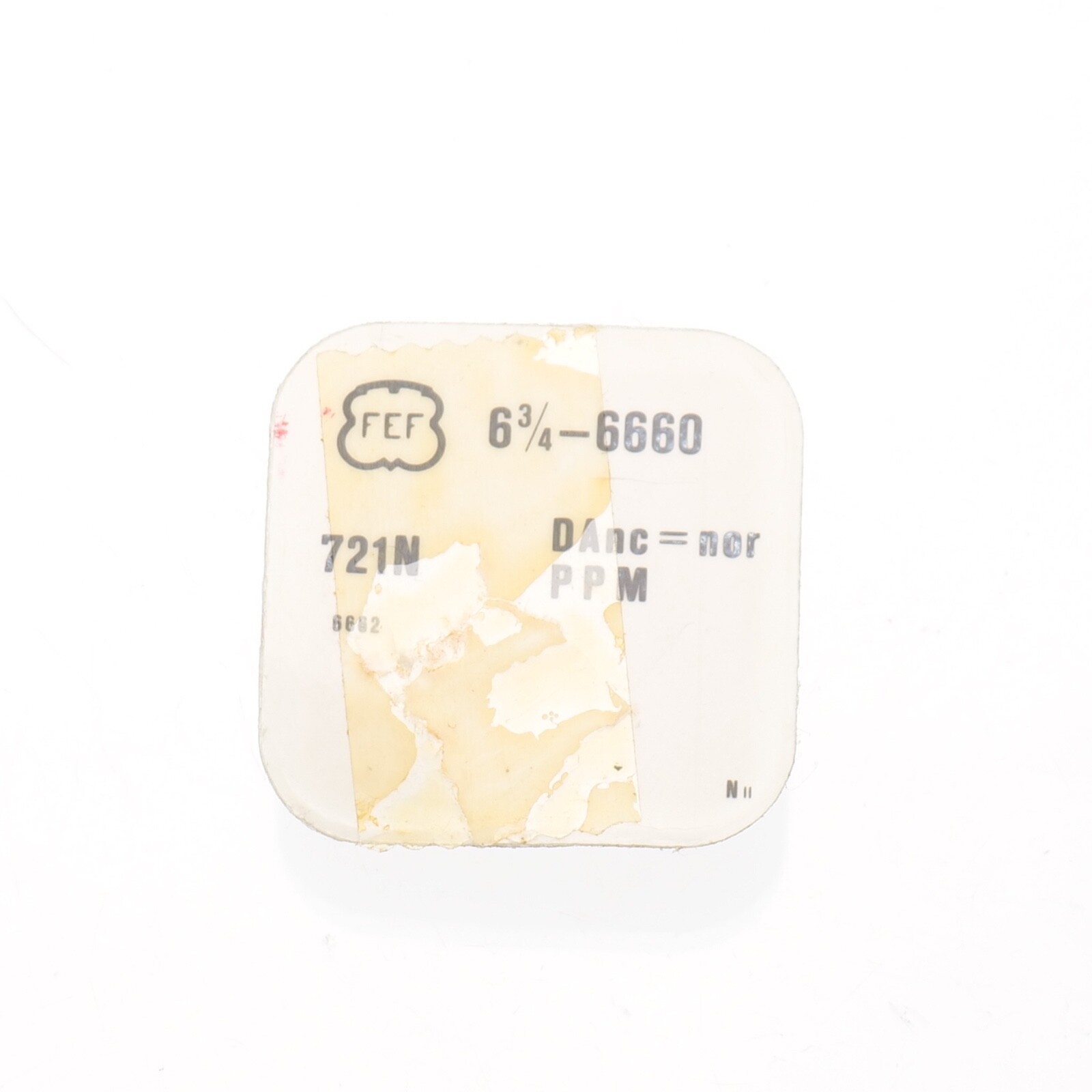 FEF 6660-6662, 6663 Balance Complete Watch Part Bestfit # 721/1847 Watchmakers