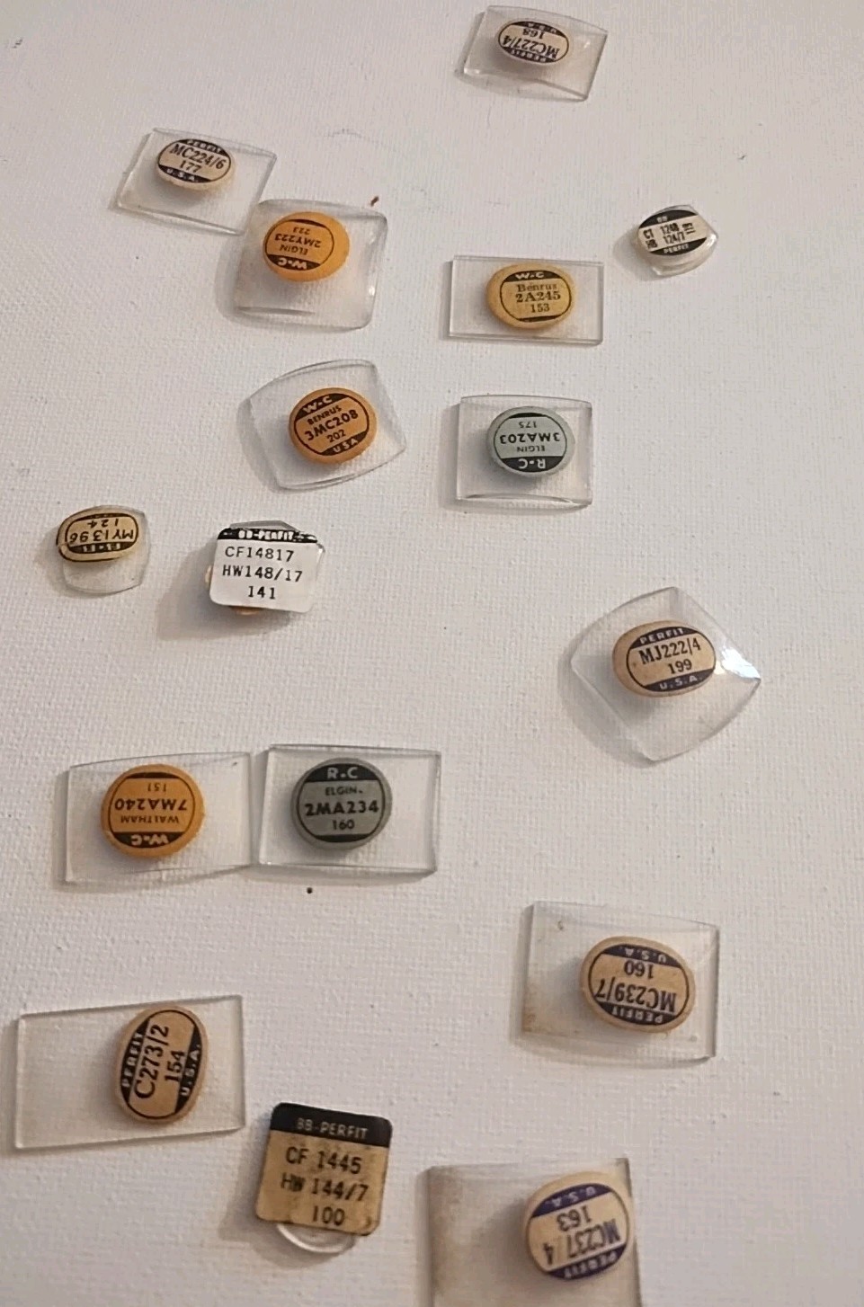 Watch Face Crystals Lot Of Forty Six Various Sizes Vintage Free Shipping