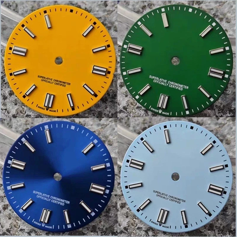 2813 Dial 28.5mm No/R-Logo Blue lume for 8215/2813/2824/2836 Movement watch dial
