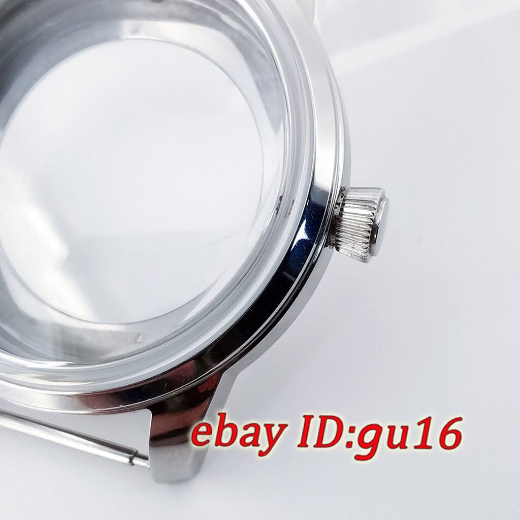 40mm NH35 Bubble Watch Case Silver fit NH35 NH36 NH38 NH70 NH72 movement