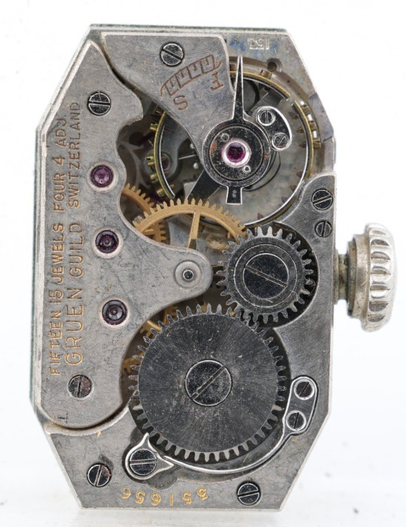 GRUEN cal. 153, 15j SWISS WRIST WATCH MOVEMENT, FOR REPAIR (GD)