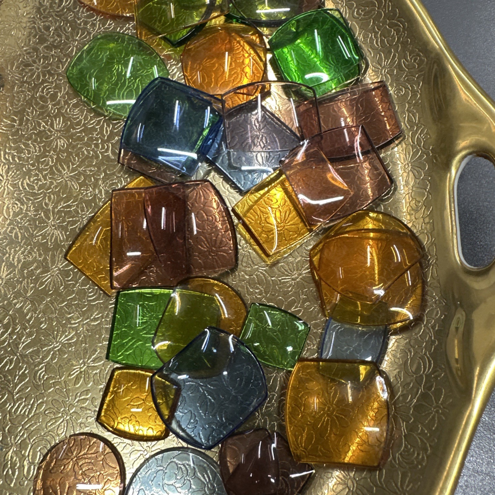 Watchmaker Estate Multicolored Glass Watch Crystals Assorted Size / Color 140+