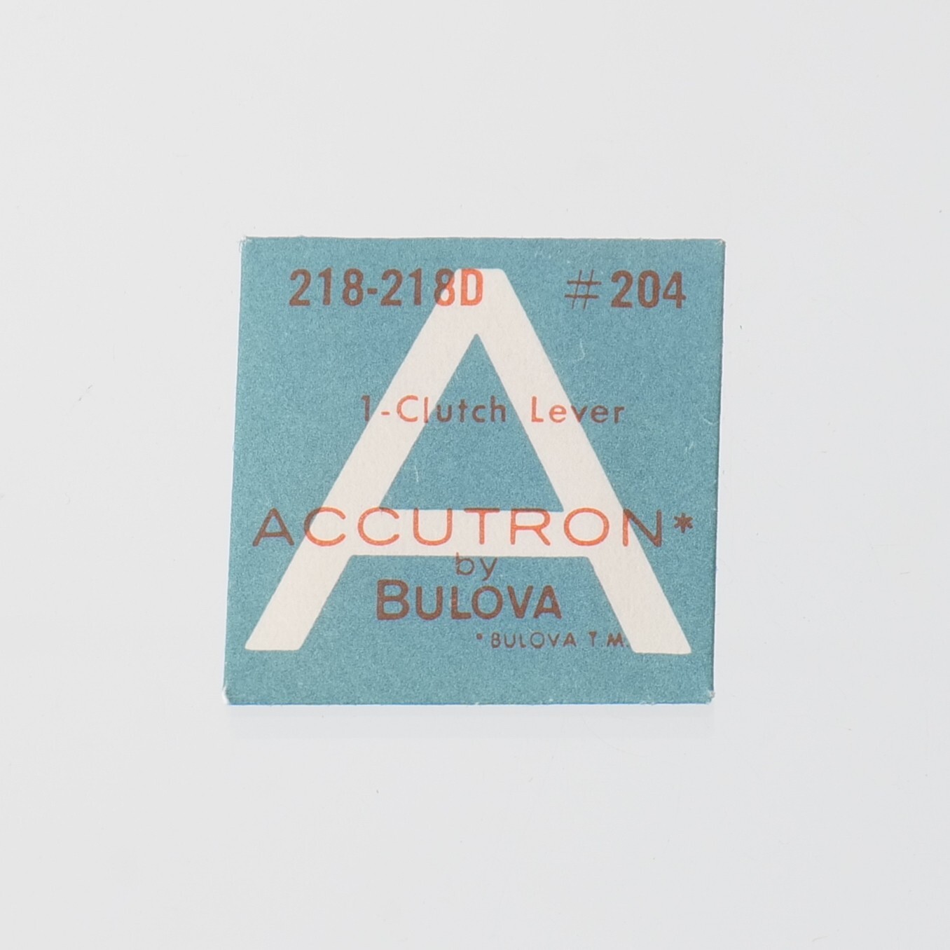 NOS Bulova Accutron 218, 218D Clutch Lever Watch Part #204 Watchmaker (C5D4)