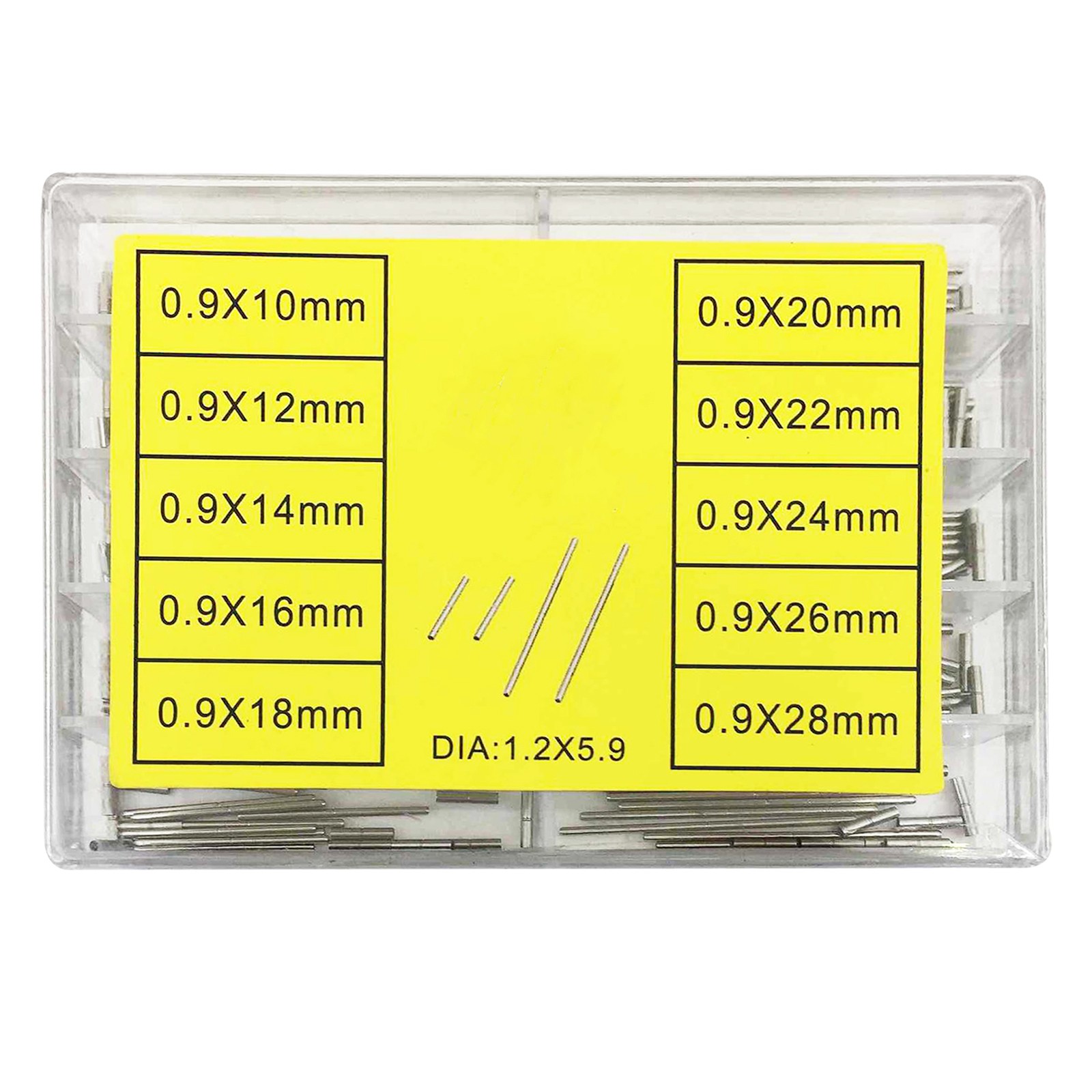 10-28mm Notched Tube 0.9mm Capsa Pin Watch Band Strap Pin Bar Repair Tool