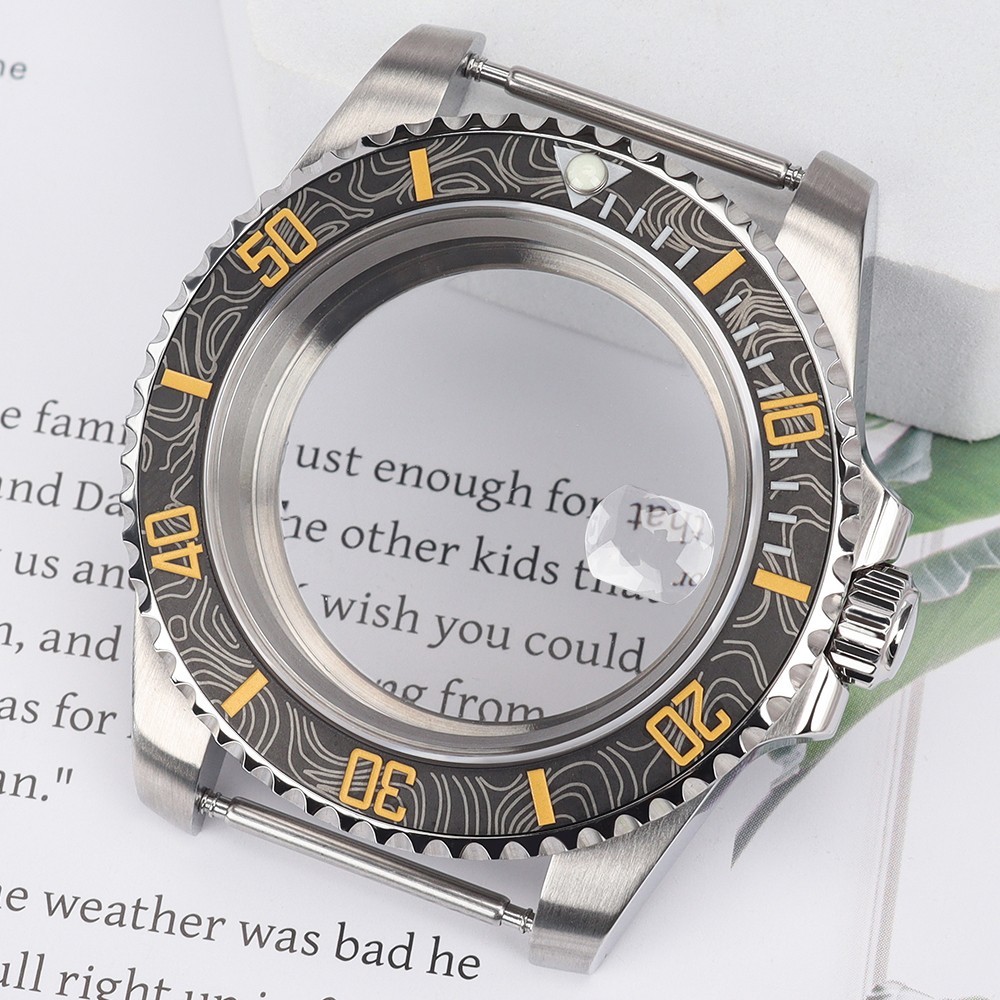 Sapphire Crystal NH35 Watch Case 40mm Steel For NH35 NH34 NH36 NH38 28.5mm Dial