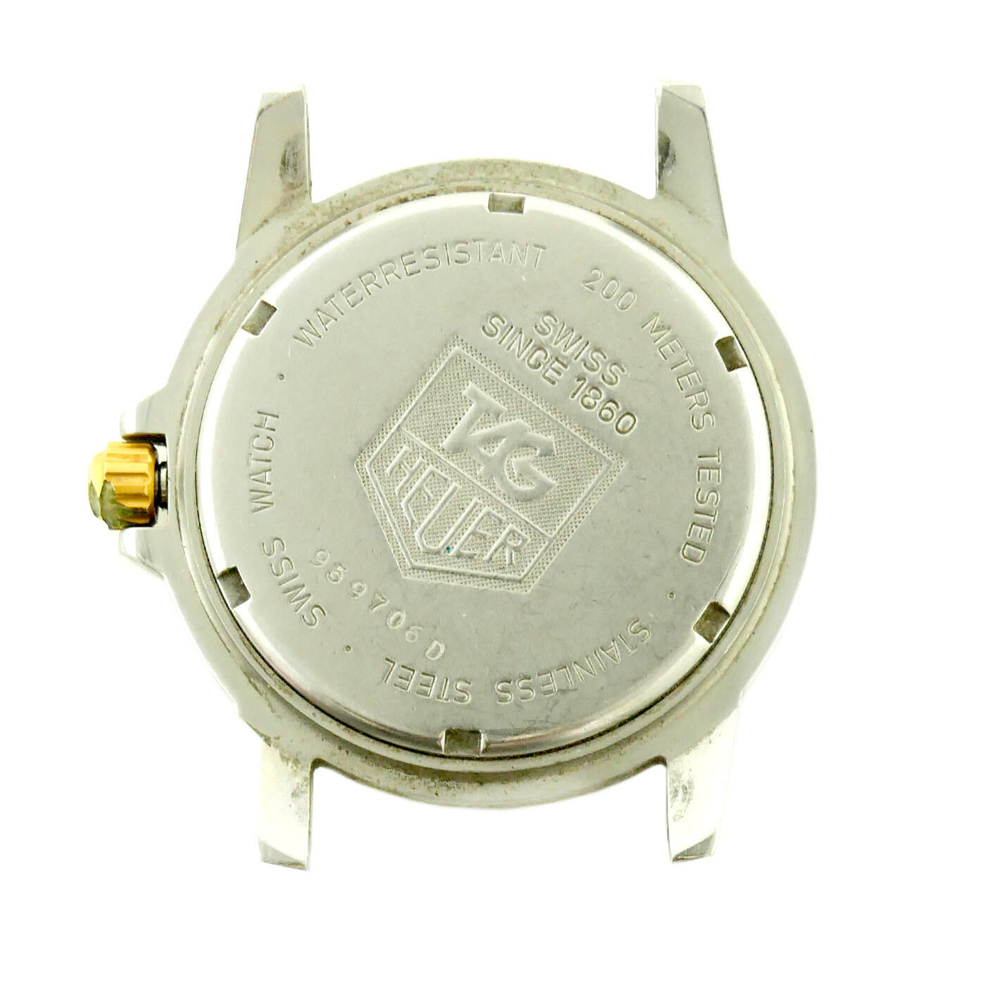 TAG HEUER 1500 SERIES 959.706D GRAY DIAL STAINLESS STEEL WATCH HEAD PARTS/REPAIR