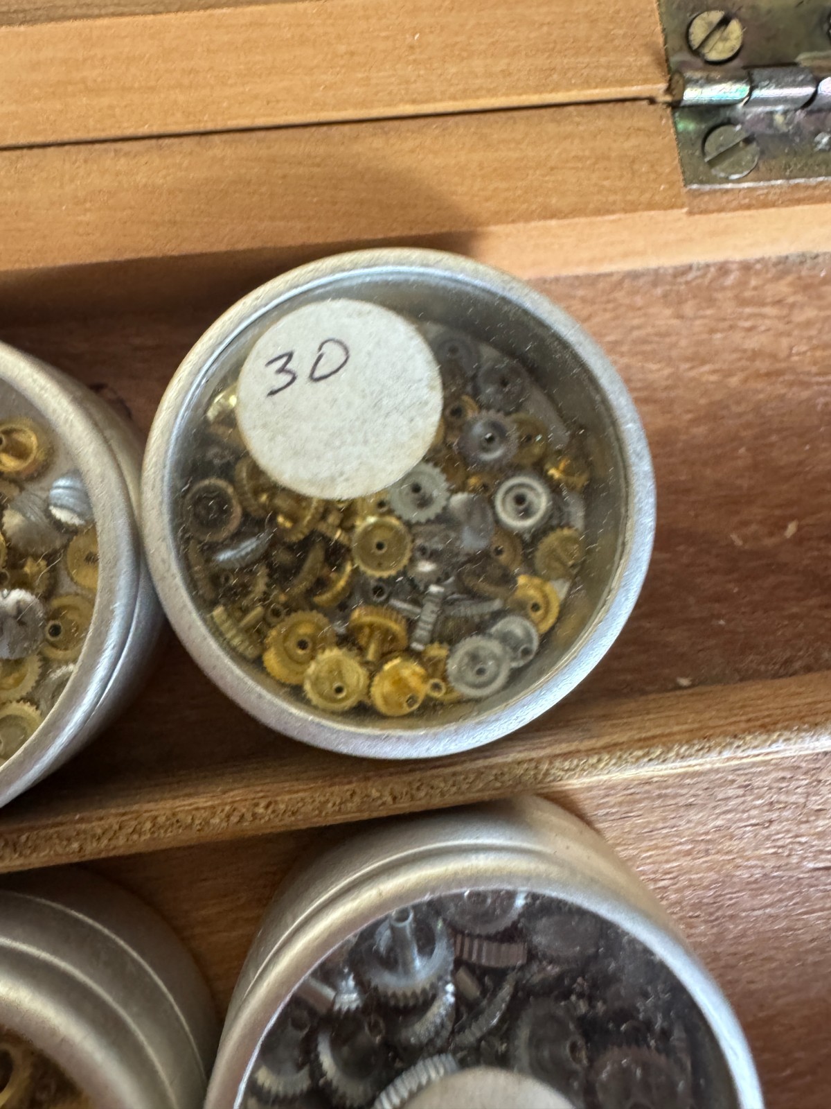 Unused NOS vintage job lot of mixed gold and steel watch crowns