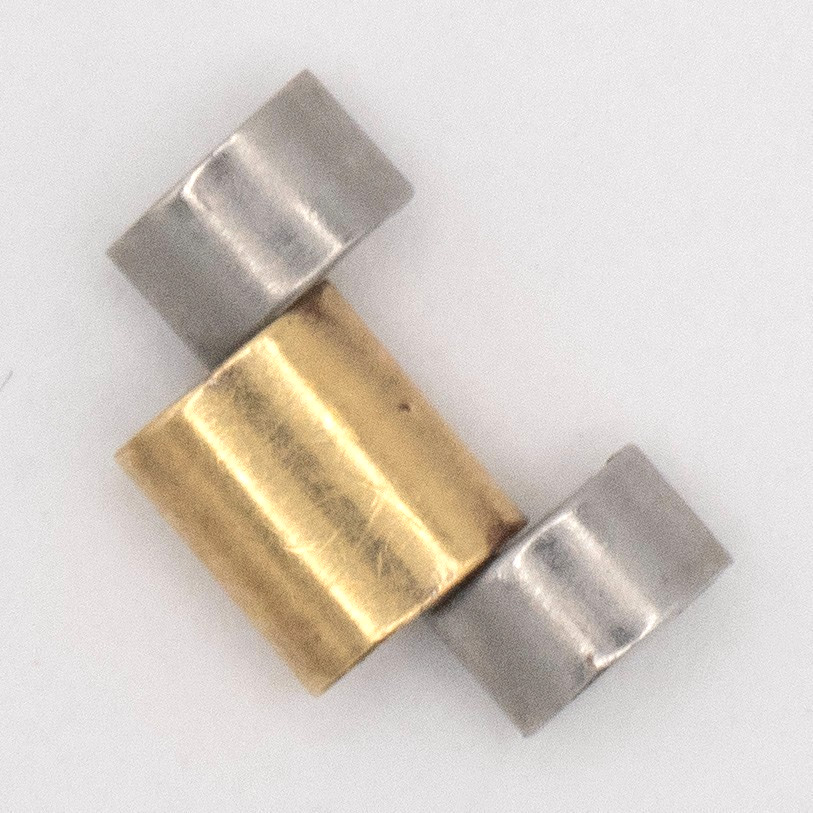 TAG Heuer 2000 Ladies 11 mm 3 Link Goldtone & S/S Bracelet Sizing Link