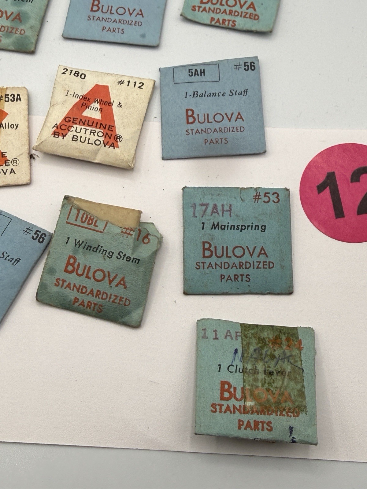 Lot # 11 -VTG Lot #12 – Bulova, Accutron & Caravelle NOS Parts