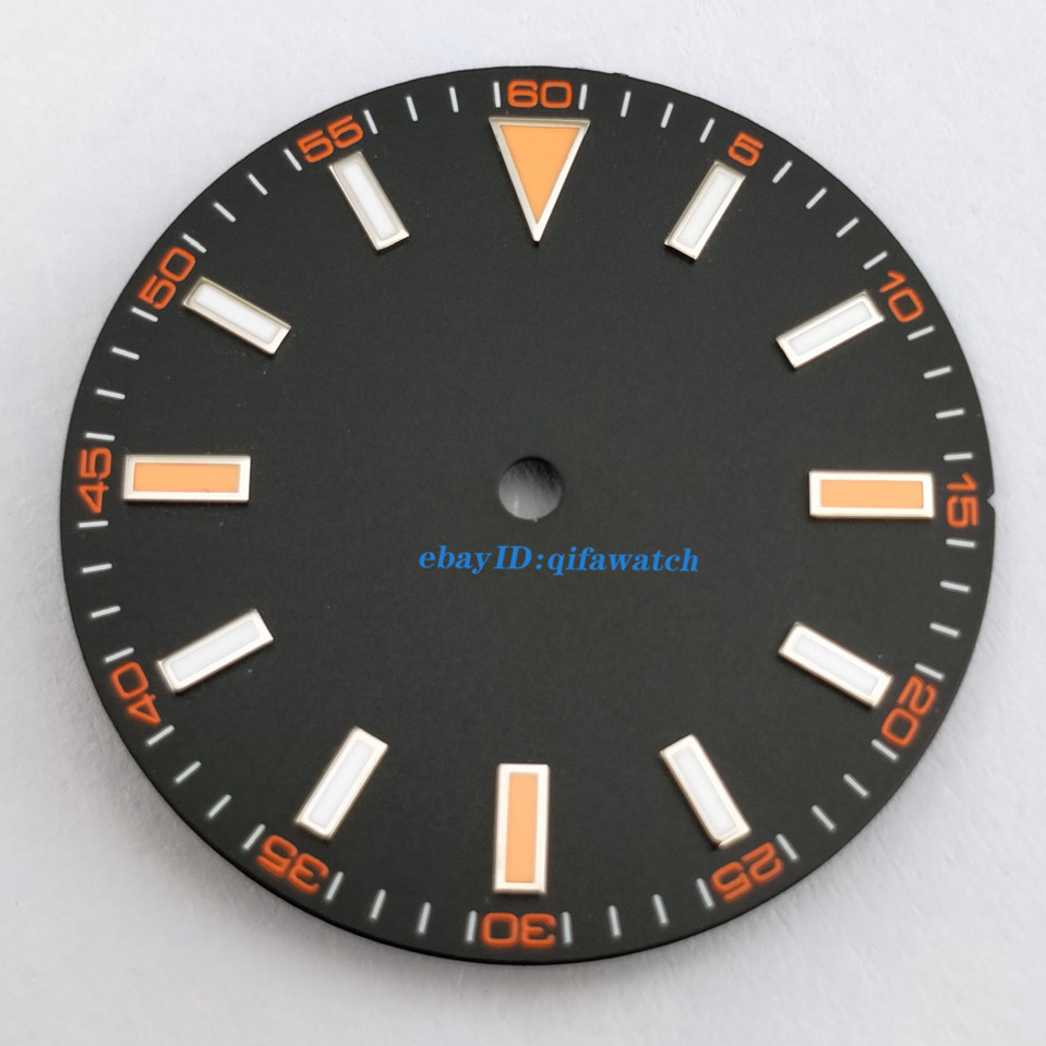 30.8mm Black Luminous Watch Dial For Miyota 8205 8215 821A DG2813 3804 movement
