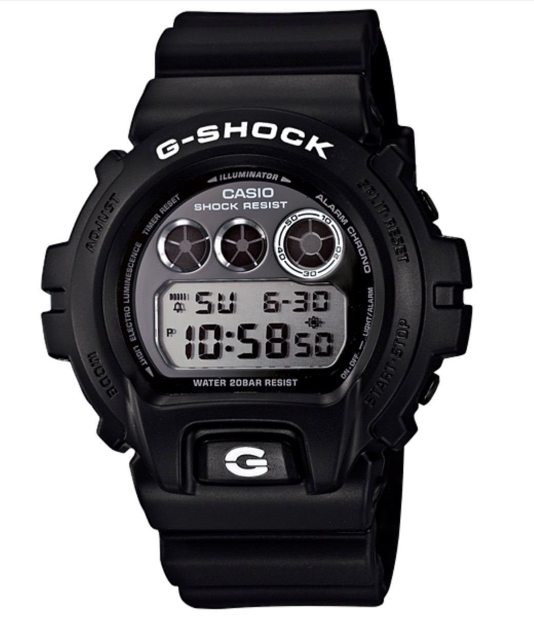 GENUINE Casio G-Shock Watch Black Band DW-6900BW-1 GB-6900AA-1B + Pins