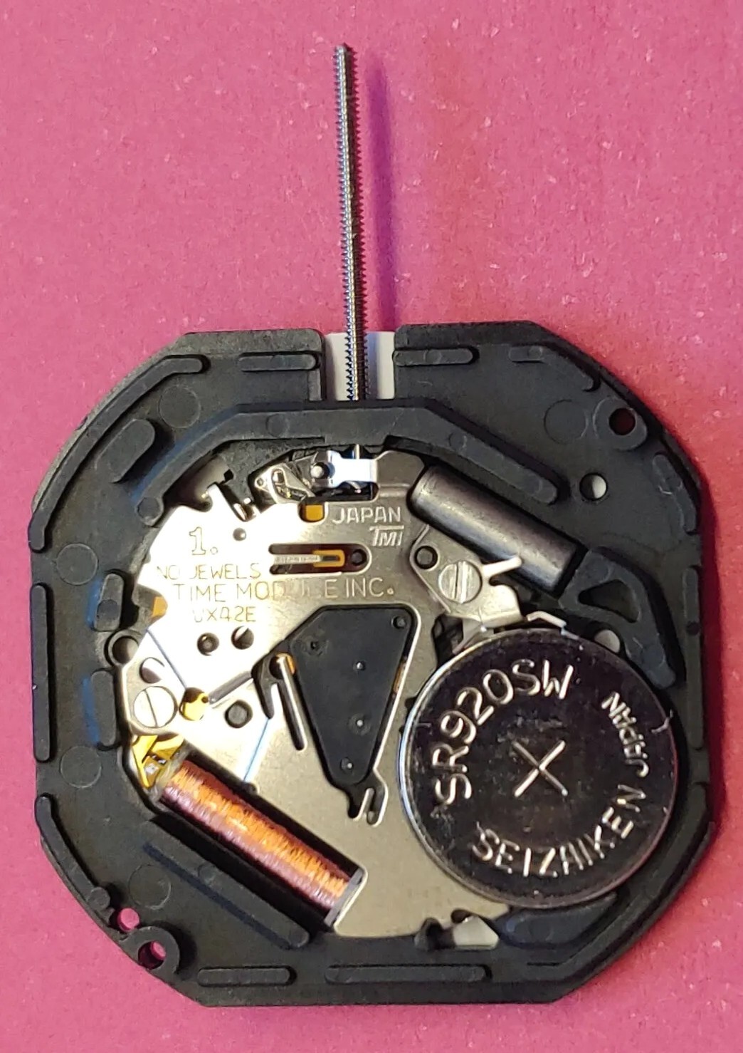 Time Module Inc. VX42E Quartz Date Movement,NOS, 3 Hands, Sets &Runs, Keeps Time