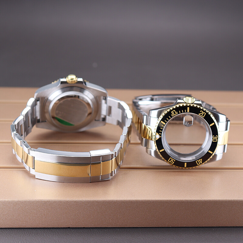 40mm Dive Watch Case Strap Sapphire Glass For Seiko Nh35 Eta 2824 8215 Movement