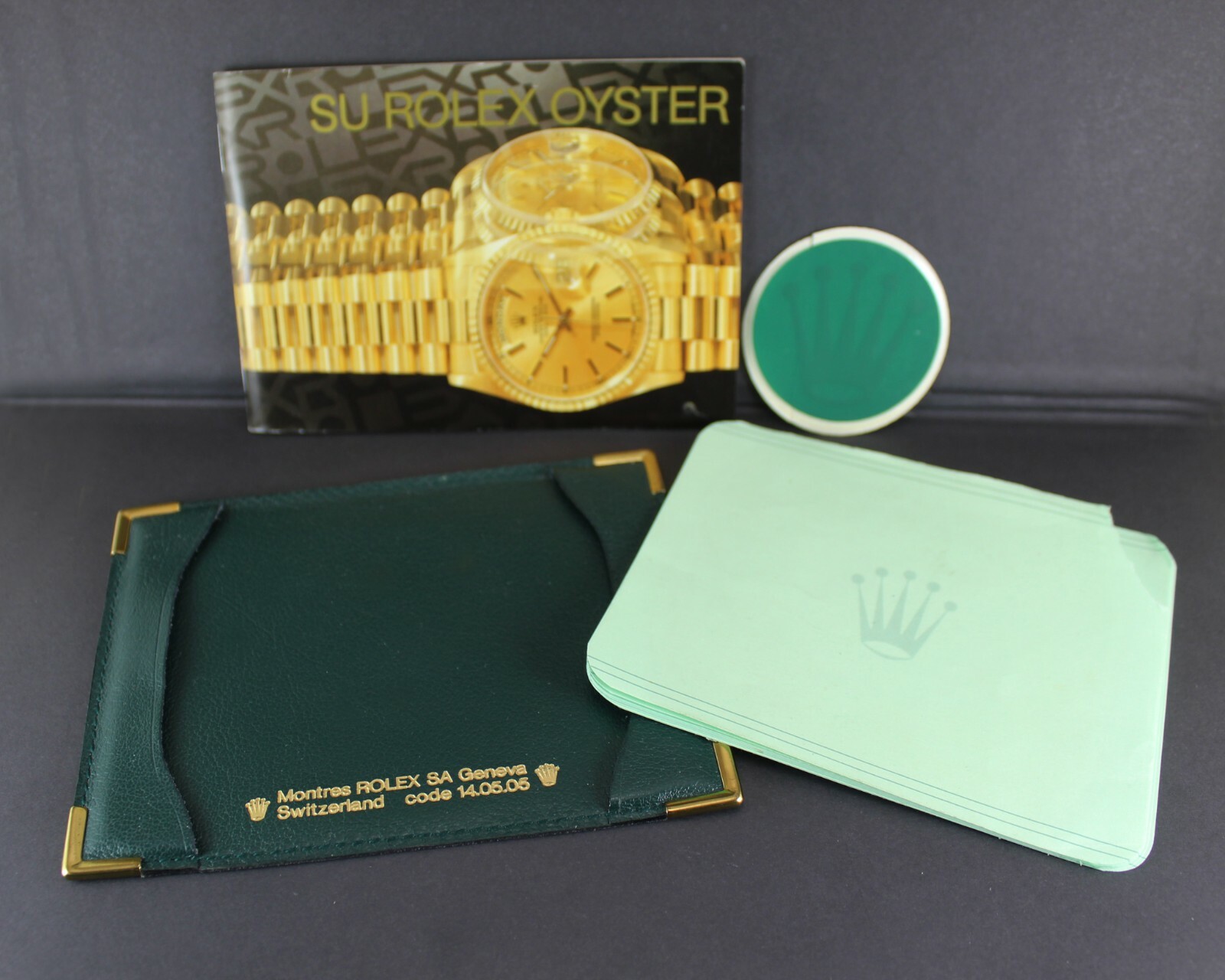 Original Rolex Oyster Booklet and Card – Note Holder Wallet Set