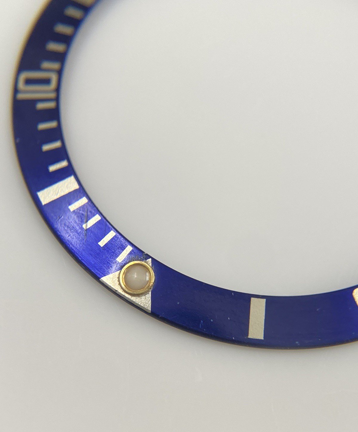 Genuine Rolex Submariner Blue/Yellow Bezel Insert/Pearl 16803 16613 16808 16818