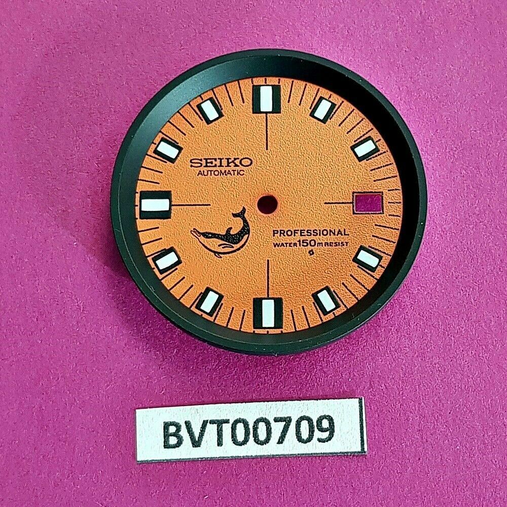 NEW SEIKO DOXA DOLPHIN ORANGE DIAL MINUTE TRACK FOR 7002 7000 WATCH BVT00709