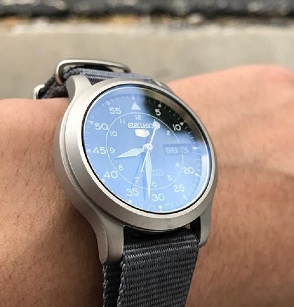 Watch Crystal Only for Seiko 5 SNK Double Dome Sapphire Crystal – 30mm – CT063
