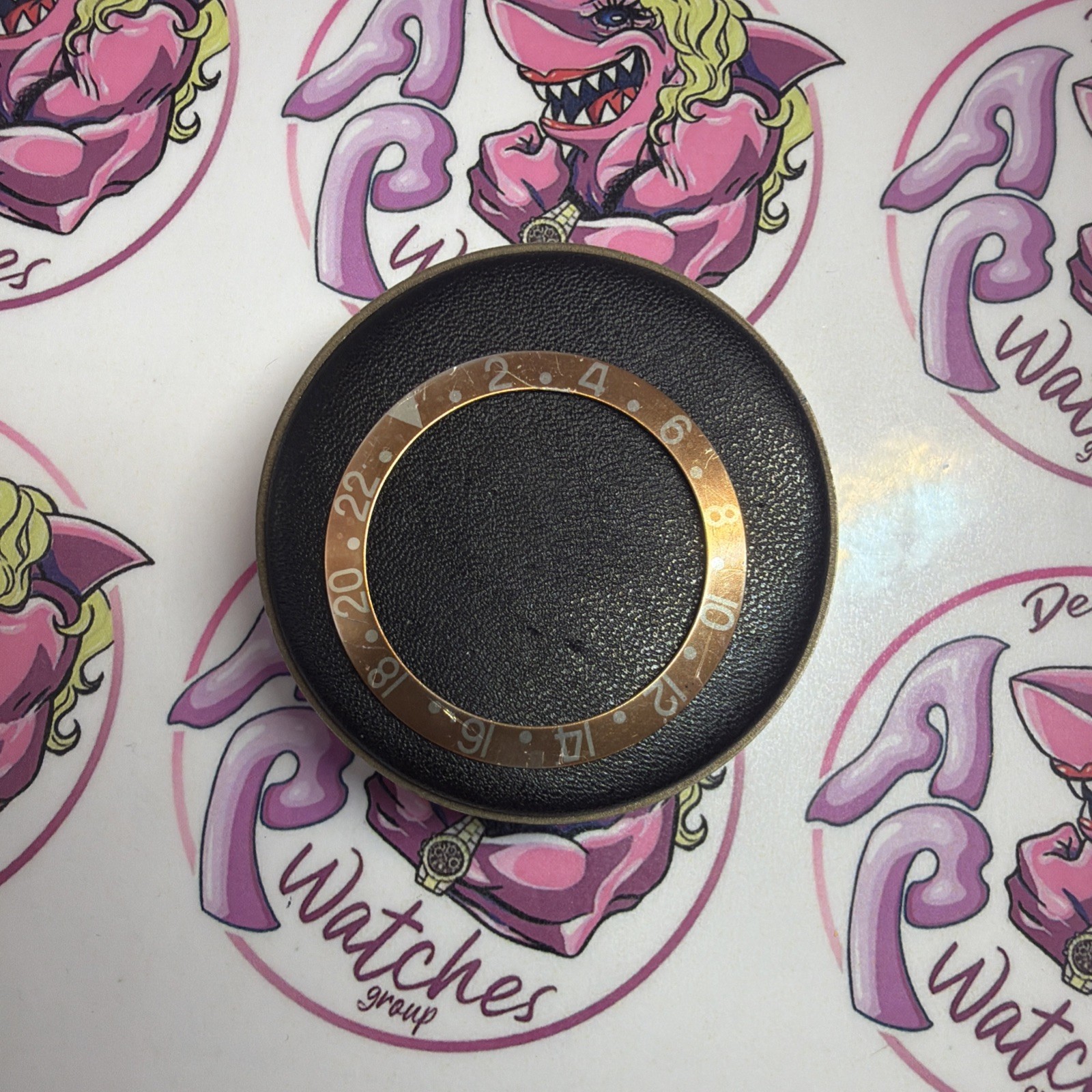 ROLEX GMT Master Bezel Insert 1675/8 16758 Genuine Nipple Dial Eye Of Tiger