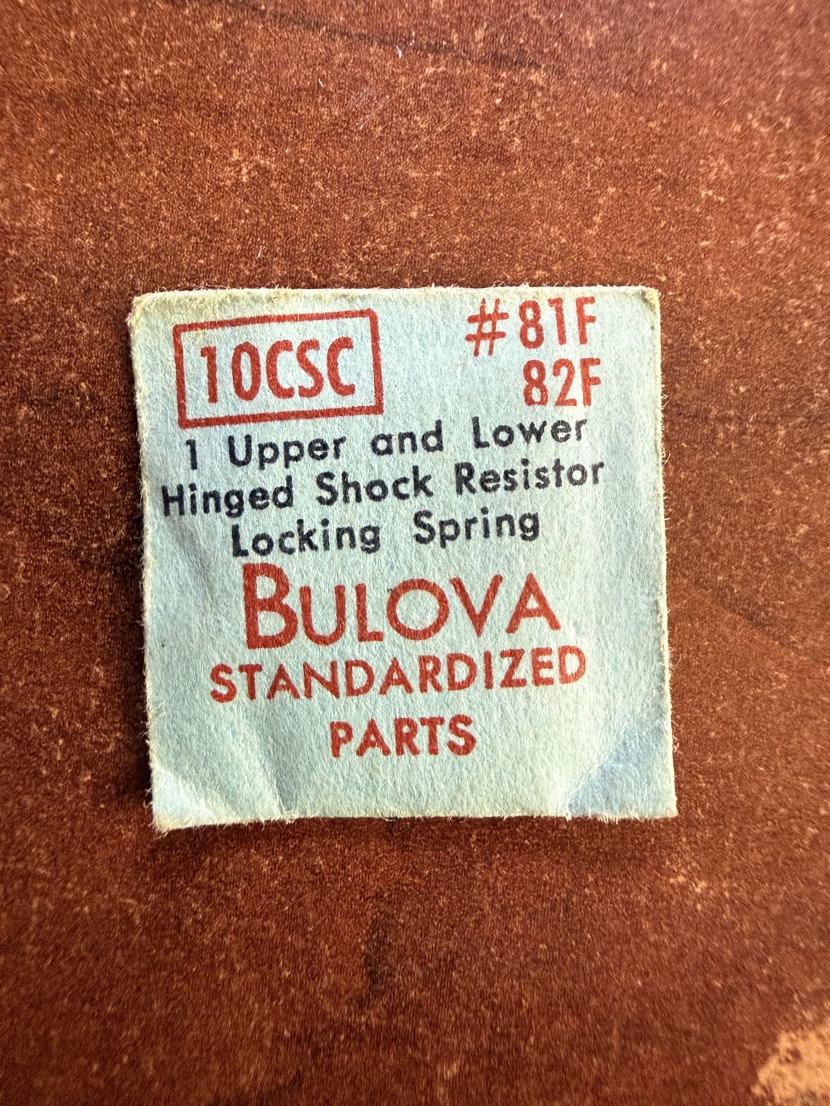 Bulova 10CSC #81F/82F Shock Resistor Locking Springs NOS Genuine Vintage Watch