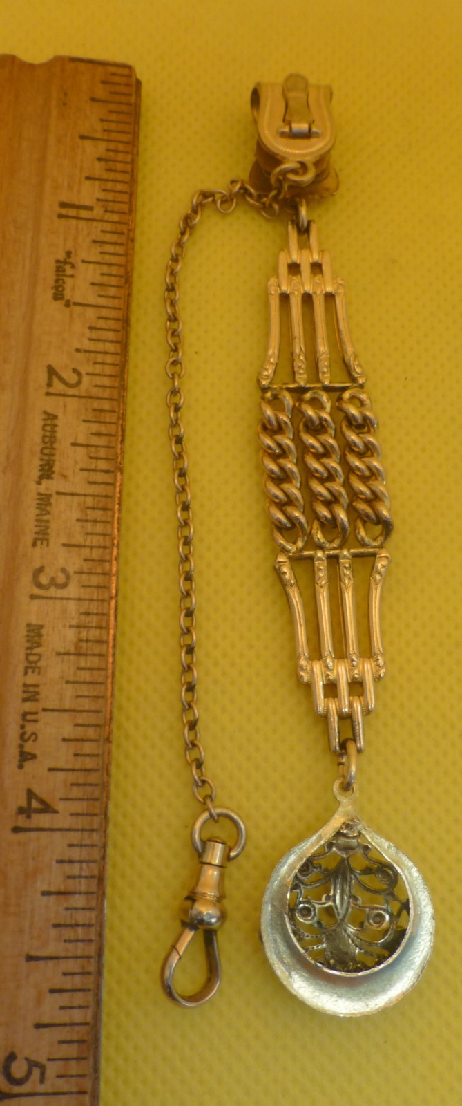 Vintage Gold Fill Pocket Watch Chain and Lovely Fob – -BEST OFFER-