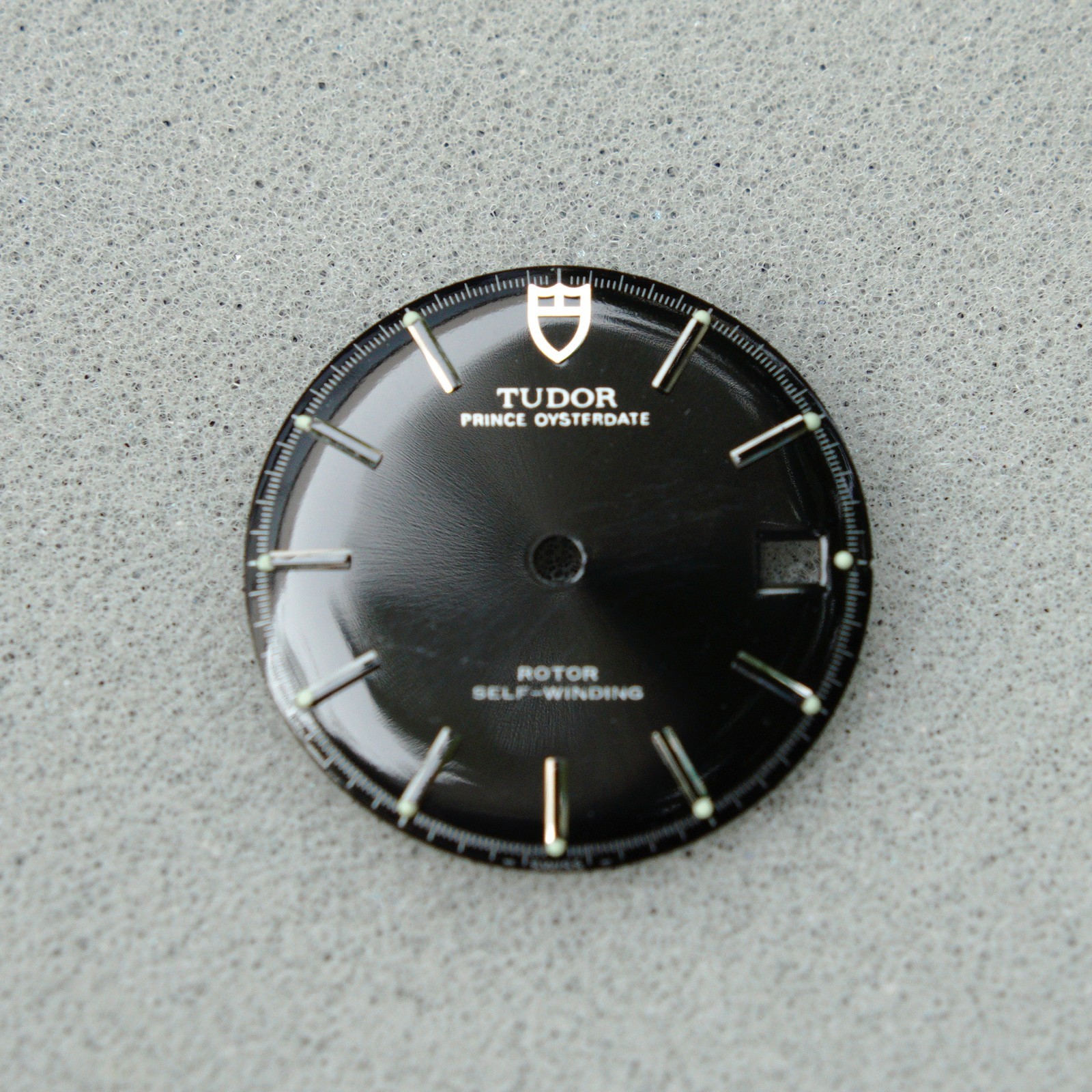 Vintage T 9050 black glossy dial,pie pan dial,27mm,fit for 2783/2784 movement