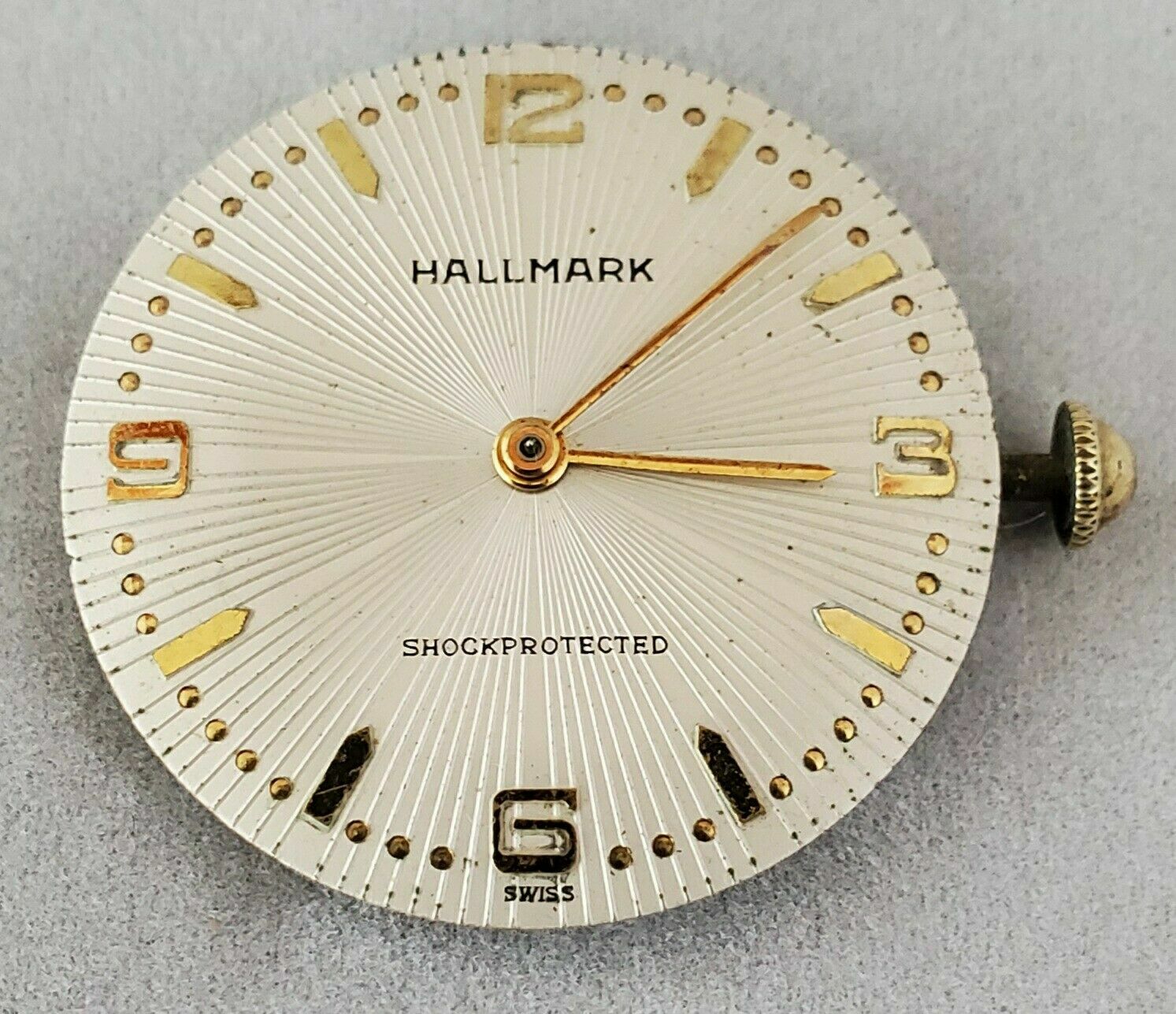 Vintage Hallmark Manual Wind Watch movement SWISS 17 Jewels