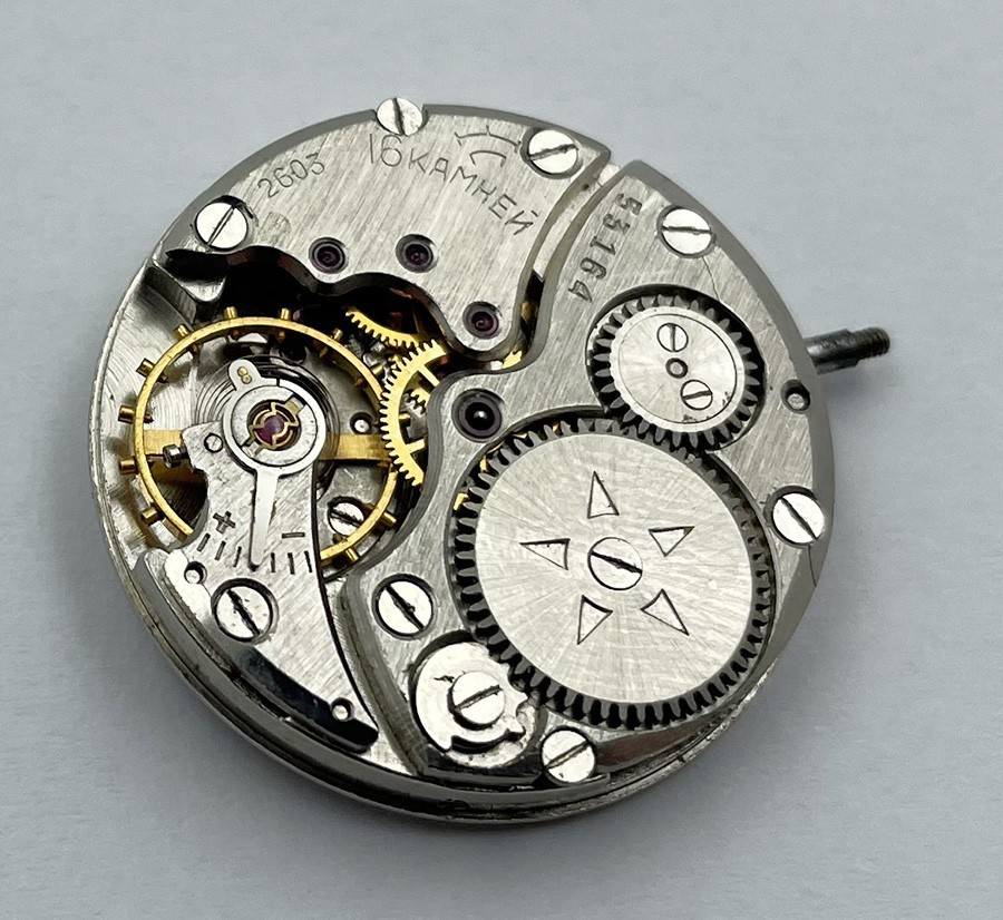 Raketa 2603 16 JEWELS MOVEMENT FOR MEN’S WRISTWATCH 100% working A627