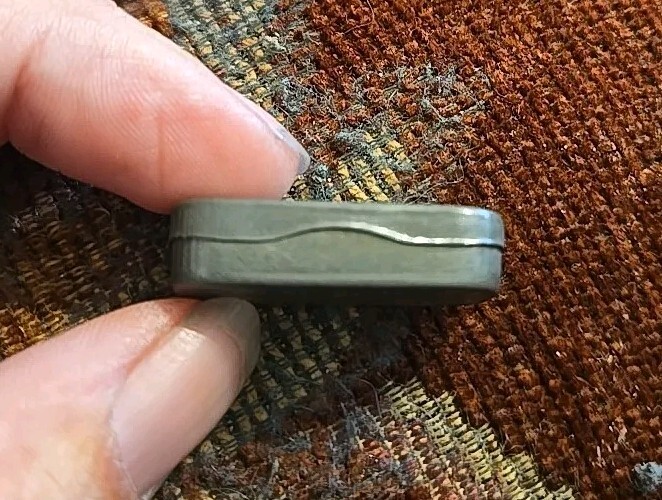 Tiny Antique Elgin Watch Material Tin
