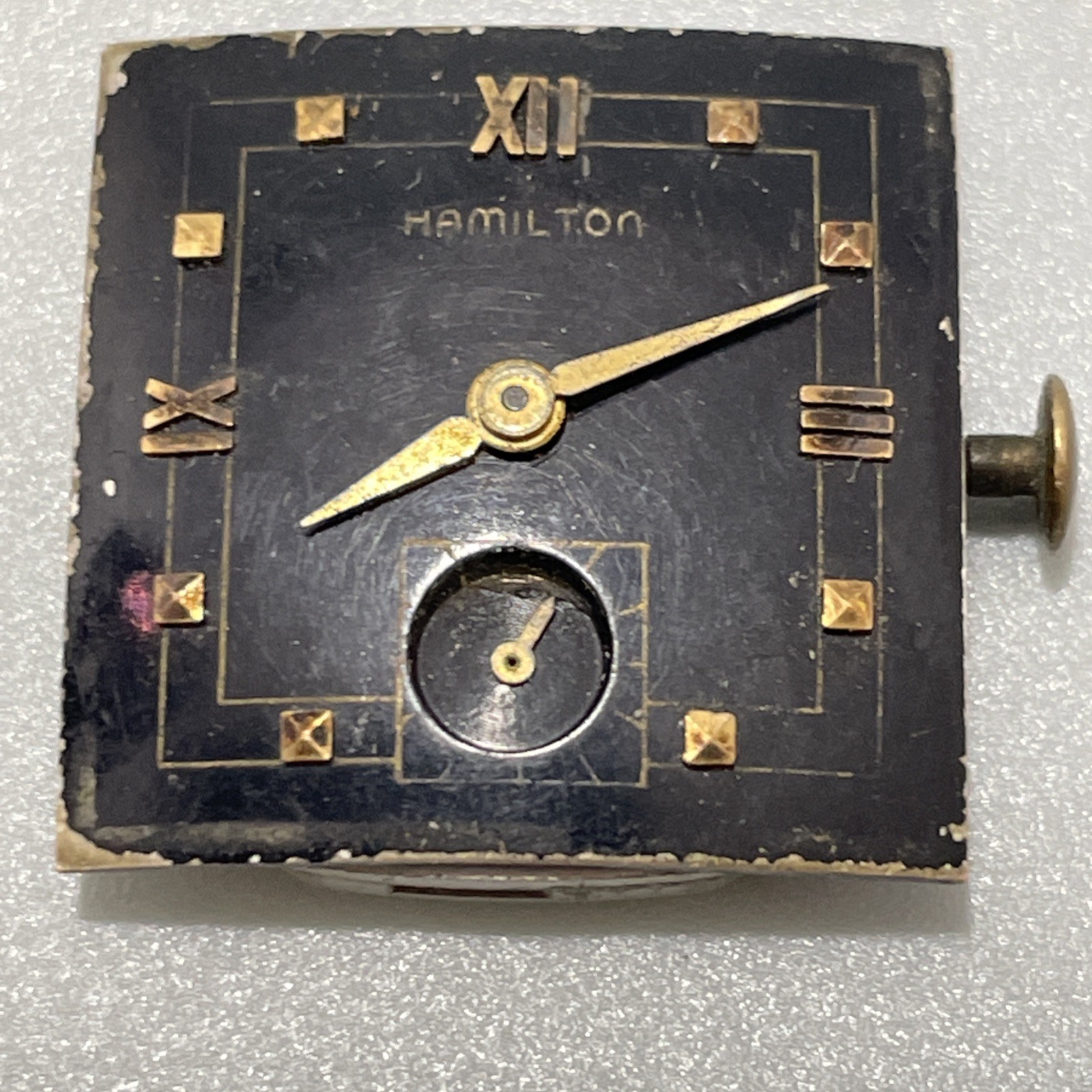 1952 Hamilton Watch Movement 752 17 Jewels Parts Repair