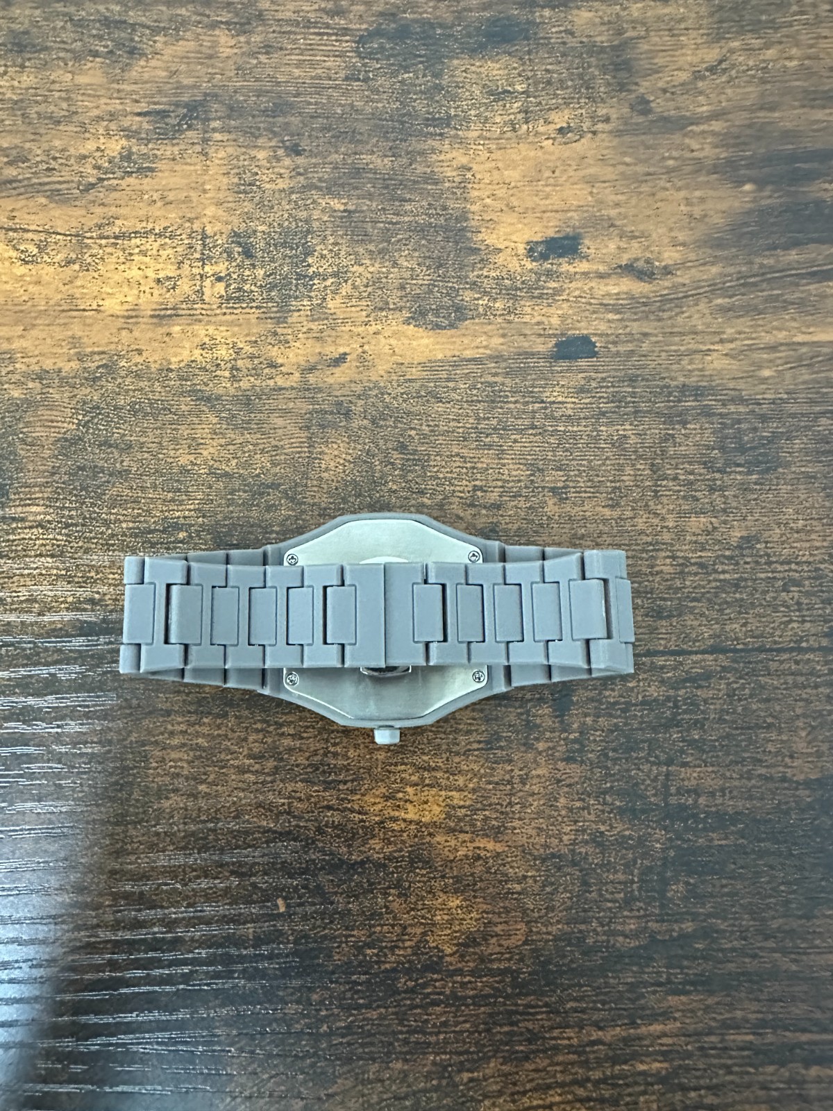 AURA Polycarbonate Grey Quartz Watch 40mm Matte Octagonal Bezel