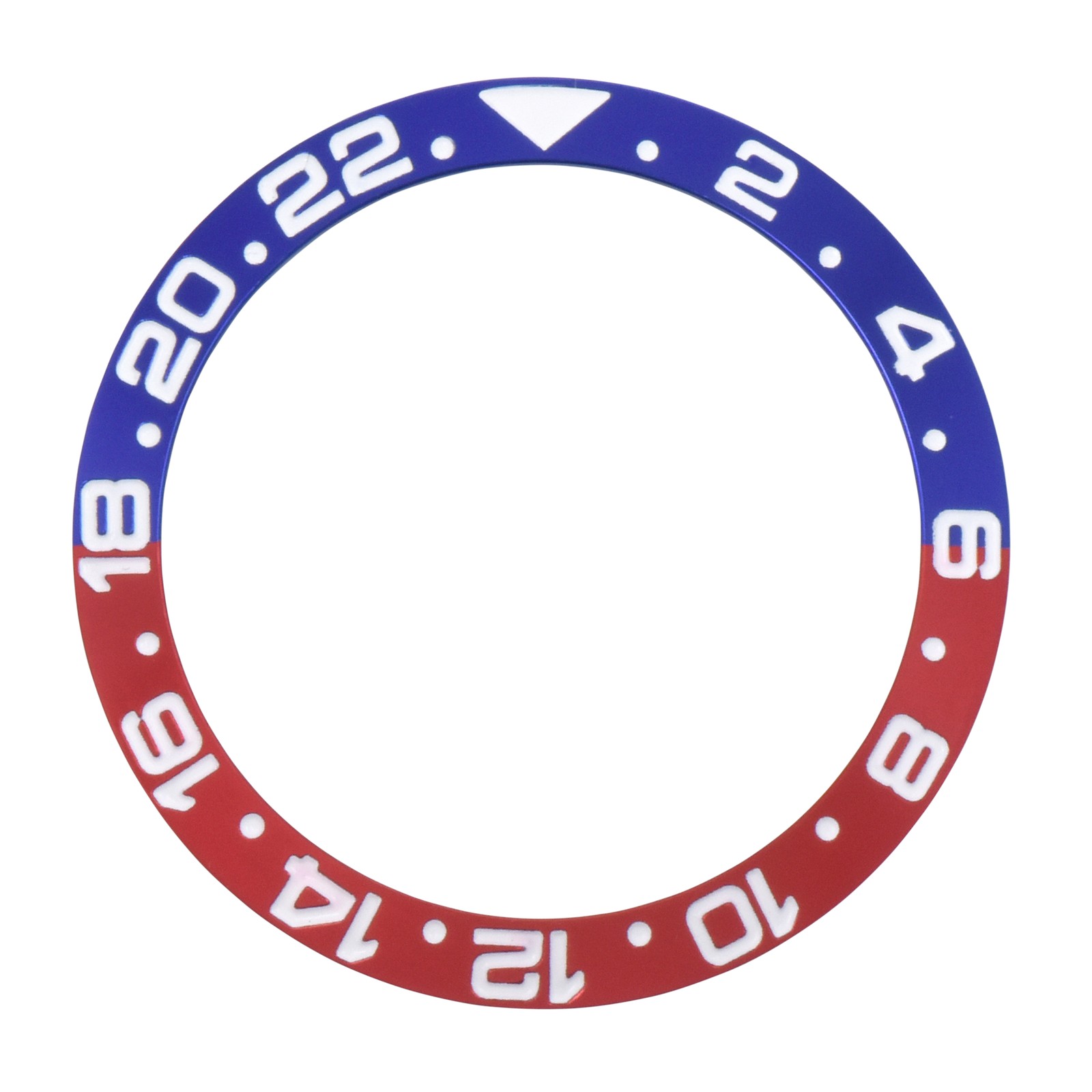 BEZEL INSERT KIT FOR ROLEX GMT MASTER II 116710 116710LN PEPSI BLUE/RED