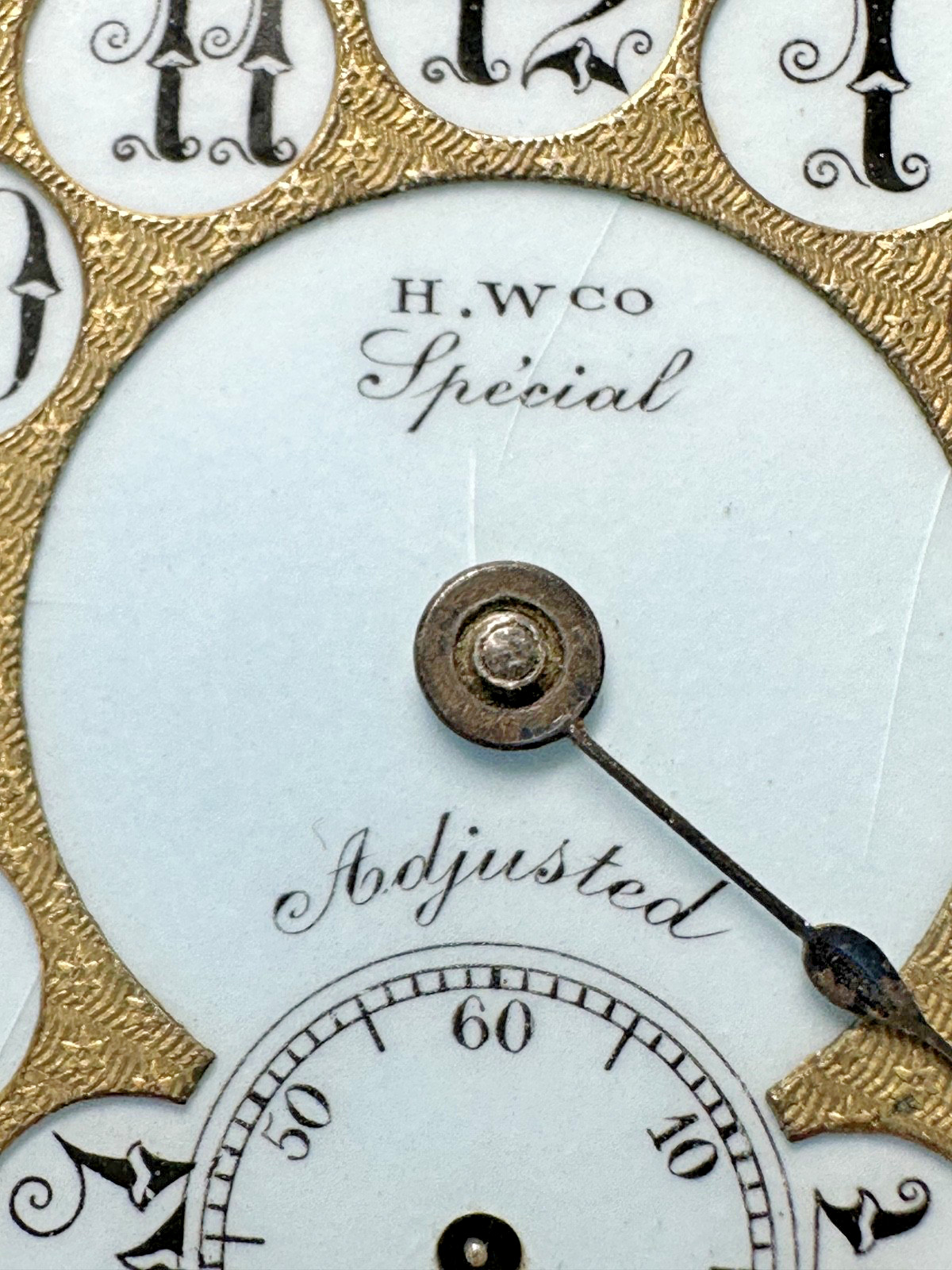 ANTIQUE H W CO SPECIAL HIGHLY JEWELED SWISS WATCH BODY FOR PARTS N209
