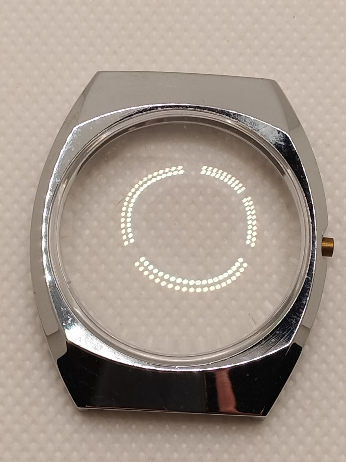 Gruen Watch Case w Crown #505-CA-5101 35mm Stainless Steel New Old Stock NOS