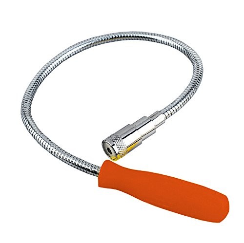 24in Flexible Magnet, Magnetic Pickup Tool with LED Light Magnetic Tool Rod Wand