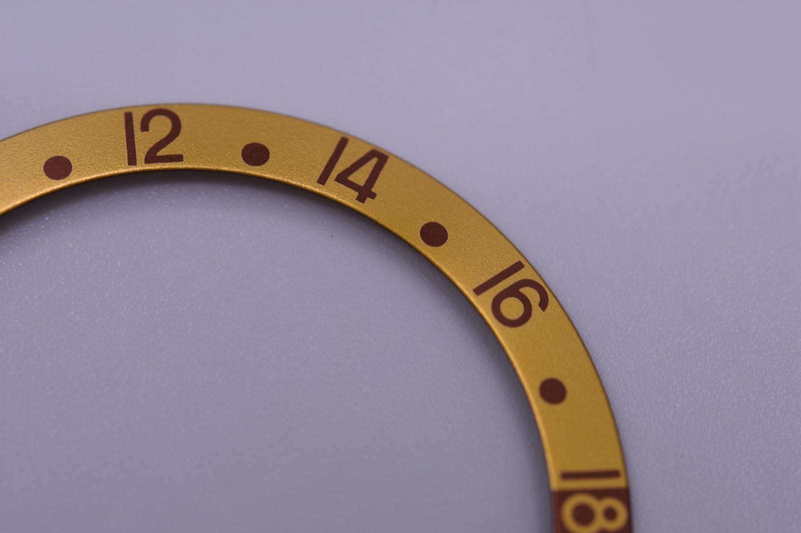 Vintage Rolex GMT Master Root Beer Bezel Insert NOS Mint 16713 16718 Gold