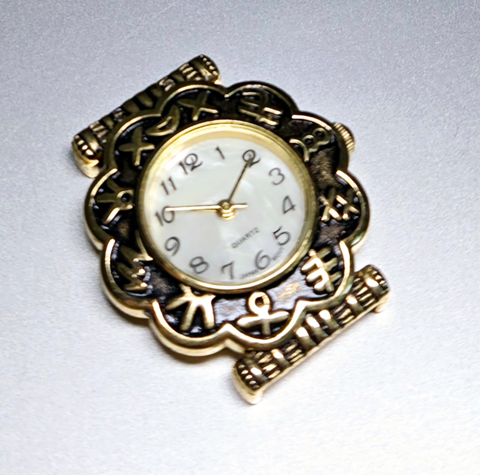 Beading Watch Faces Bronze Battery Included Watch Faces for Jewelry Making 3 pcs