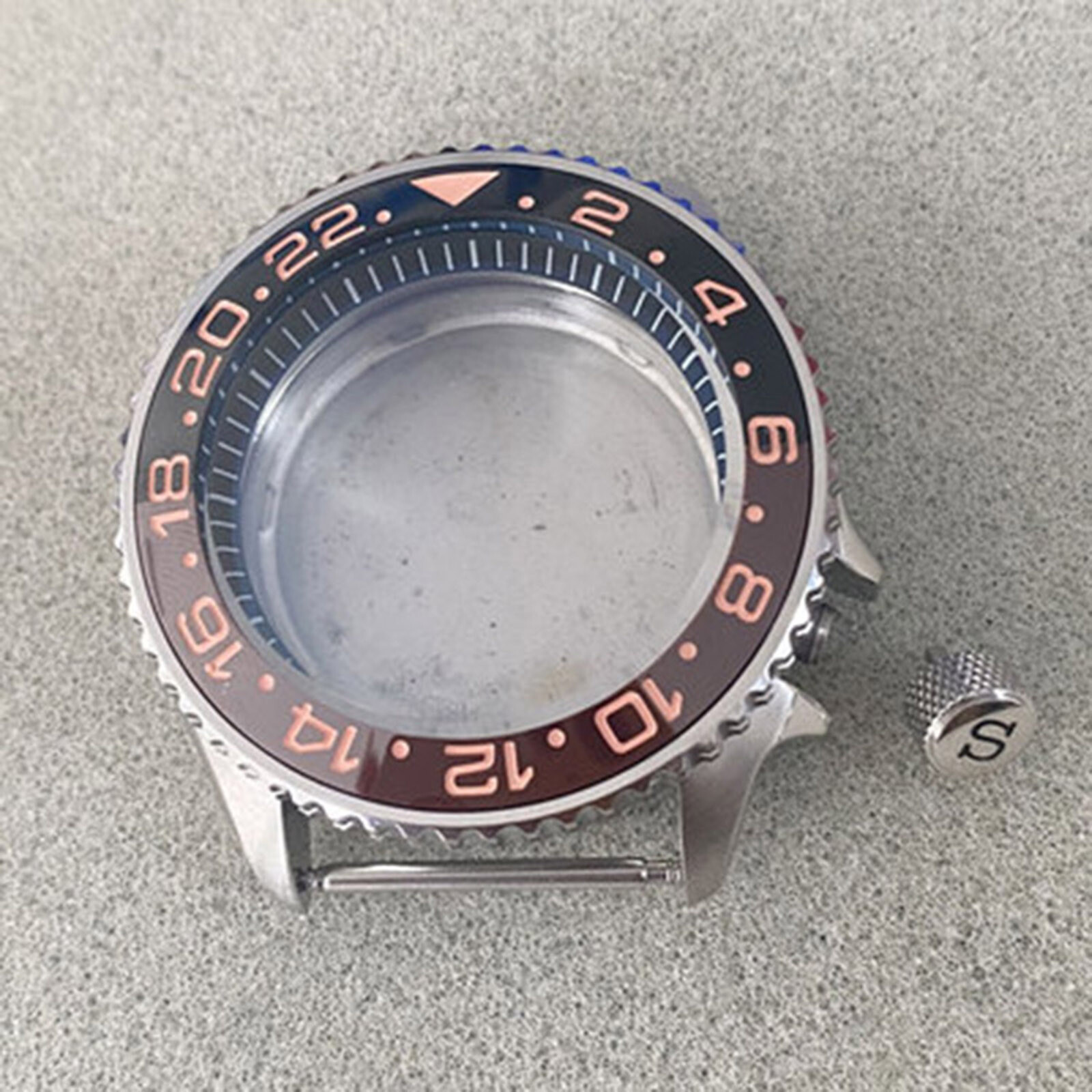 41.5MM Black Inner Shadow Watch Case Mineral Glass for SKX007 NH35/NH36 Movement