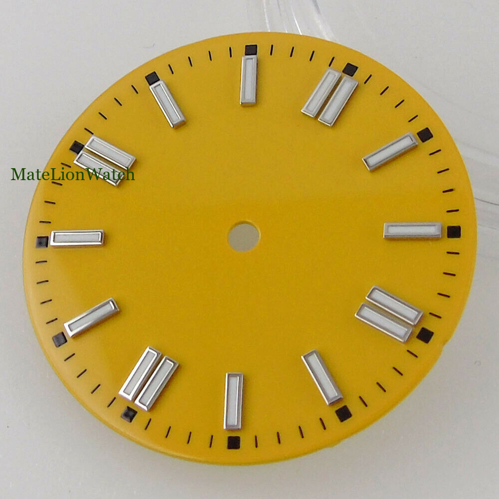 29mm Sterile Watch Dial For ETA2824 2836/Miyota8215 821A/DG2813 3804 Green Lume