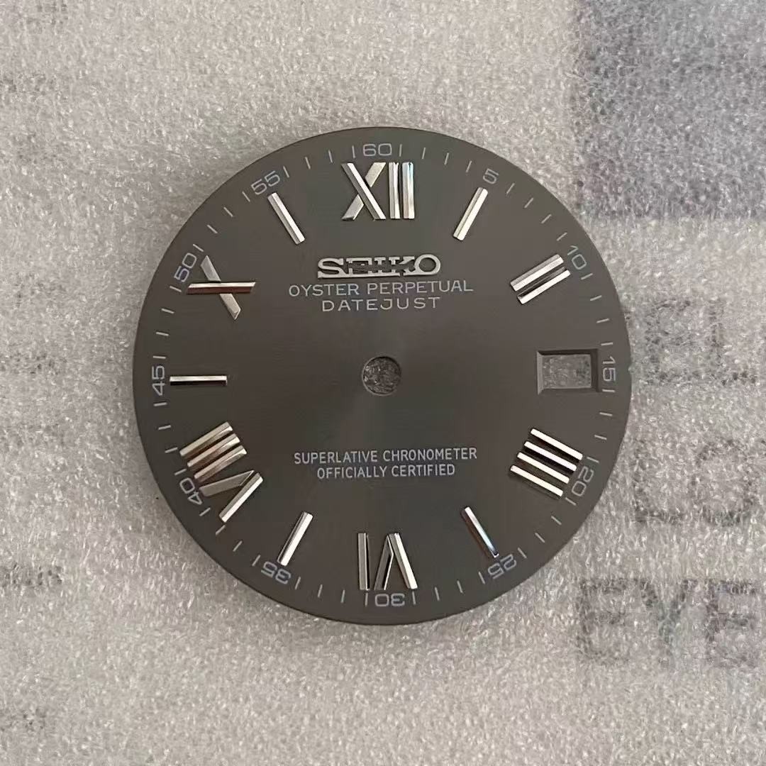 28.5mm NH35 Dial Single Date Dial No Luminous for Mod S Logo Watch Parts