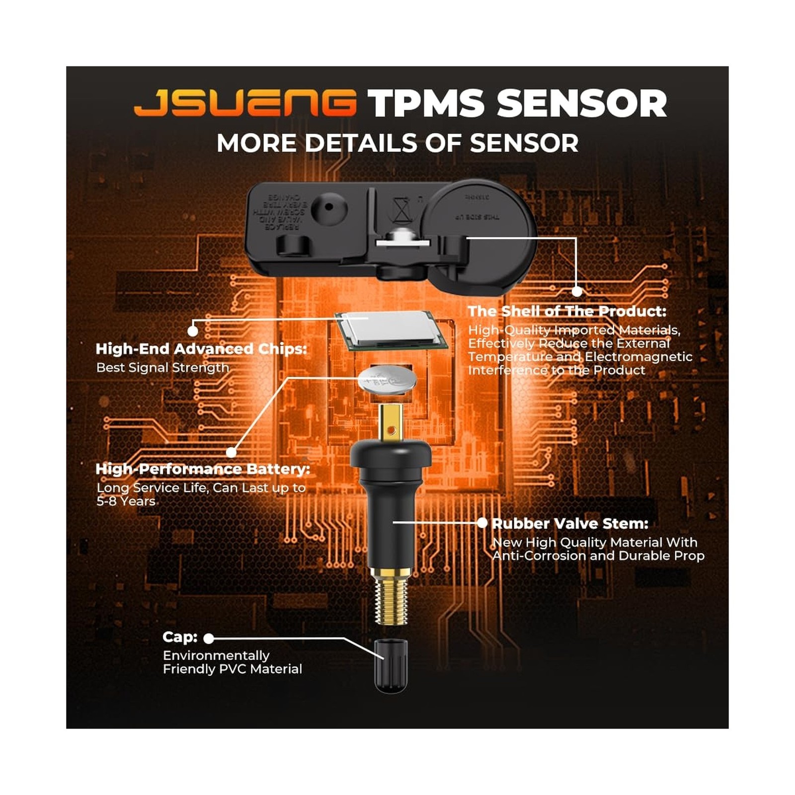 Ford TPMS Sensor, Tire Pressure Monitoring System Sensor fit for Ford F150 F2…